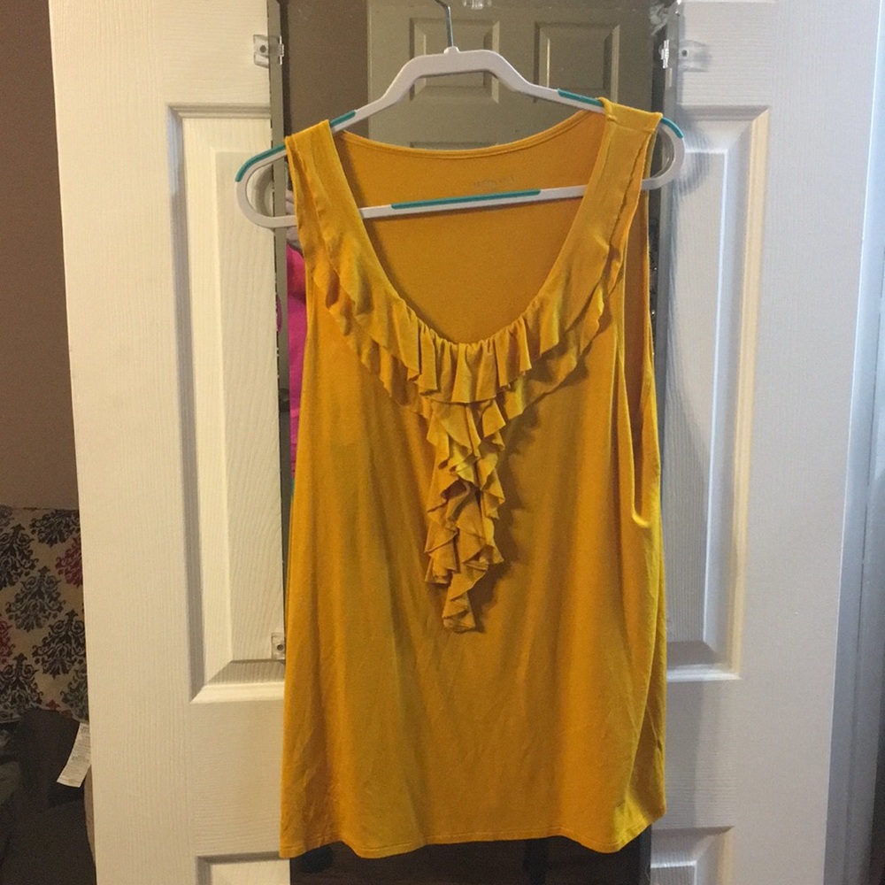 Mustard Merona XXL tank